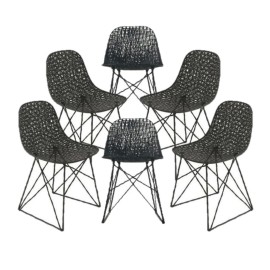 Moooi Carbon Chairs, Set of Six