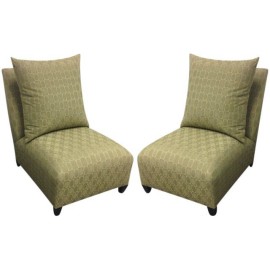 Donghia Sage Villa Chairs, Pair - Retail Price: $4,500.00