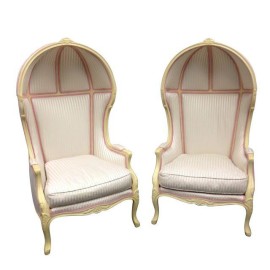 Vintage Custom Music Canopy Chairs - A Pair
