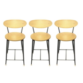 Mid-Century Barstools - Set of Three