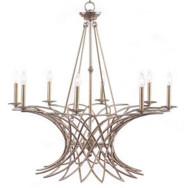 NEW John Richard Candelabra Base Silver Chandelier- Retail Price: $3,135.00