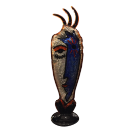 "Angel & Devil" Glass Sculpture Silvio Vigliaturo
