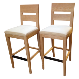 Barstools by Christian Liaigre for Holly Hunt, A Pair