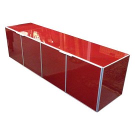 Bontempi Red Glass Media Cabinet