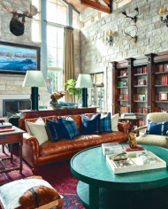 Ralph Lauren Aran Isles Leather Sofa, Original Price $14,000