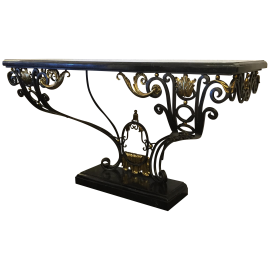 Maitland-Smith Wall Mount Marble & Gilt Console, Retail Price: $5,000.00