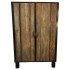 Rustic Wood & Metal Cabinet or Media Armoire