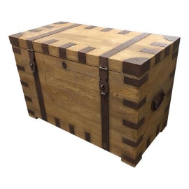 Restoration Hardware Heirloom Silver Trunk