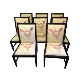 Set of Eight J.C. Cody Furniture Chairs. Original Price: $12,000.00
