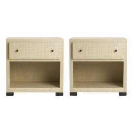 NEW Natural Palm End Tables - Pair, Original Price: $2,300.00