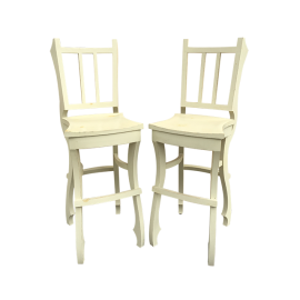 Pair of Custom Whimsical Barstools. Original Price: $3,500.00