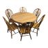 Hermitage House Oak Table + Six Chairs