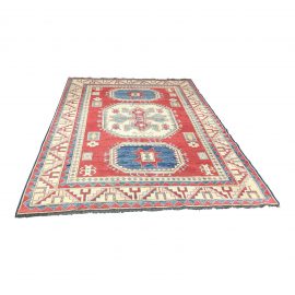 6′2″ × 9′ Caucasian Kazak Design Rug From Pakistan 100% Wool. Original Price: $4,200.00