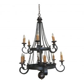 NEW RJ Collection Twelve Light Iron Chandelier, Original Price: $10,067.00