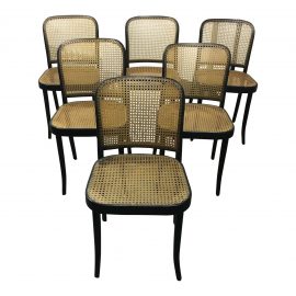 Stendig Thonet Black Bentwood Praque Dining Chairs - Set of 6