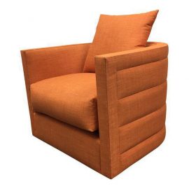 NEW Nathan Anthony Orange Swivel Chair. Original Price: $3,105.00