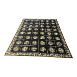 Stark Floral Motif Area Rug - 11′2″ × 14′6″