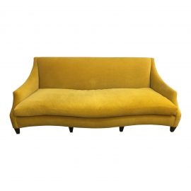 Custom Donghia Serpentine Mohair Sofa