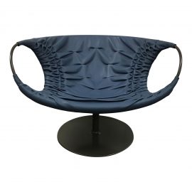 Patricia Urquiola Moroso "Smock" Leather Swivel Chair