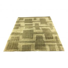 Hand Knotted Tibetan Rug Woven Using Only Vegetable Dyed Wool 4′12″ × 6′11″