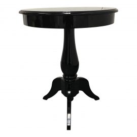 Black Lacquer Accent Table