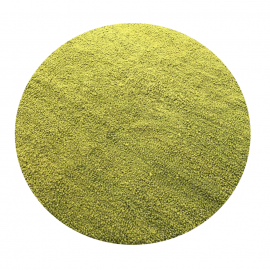 Round Lime Green 100% Wool Long Pile Rug 10′ × 10′