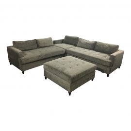 Custom Gray Four- Piece Sectional. Original Price: $13,000.00