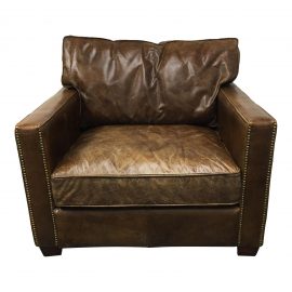 Four Hands Hemingway Chair in Cigar Leather. Original Price: $2,685.00