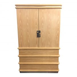 Century Furniture Bleached Oak Armoire by Jay Spectre