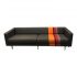 Custom Sofa Upholstered in High Grade Wool Felt With Stripe Detail Purchased in Paris