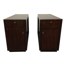 Ralph Lauren Modern Metropolis Side Tables, a Pair. Original Price: $9,600.00