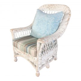 Sunrise Home Custom Wicker Chair. Original Price: $1,500.00