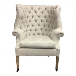 Restoration Hardware 19th Century English Wingback Chair. Original Price: $2,295.00