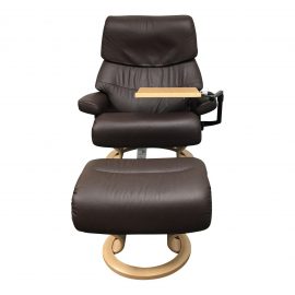 Ekornes Reclining Chair & Ottoman Set. Original Price: $4,385.00