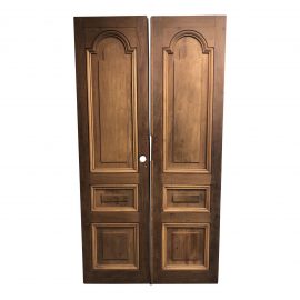 Country Mahogany Doors From La Casa Zaldivar, Pacheco in El Salvador - a Pair