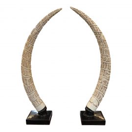 Replica Elephant Tusks - a Pair