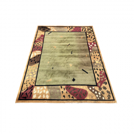 Tufenkian - Wool Contemporary Graphic Border Area Rug - 8′7″ × 11′8″