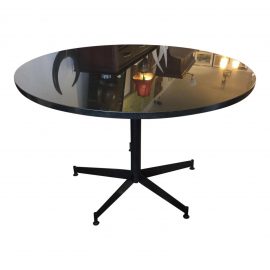 West Coast Industries Black Granite Dining Table