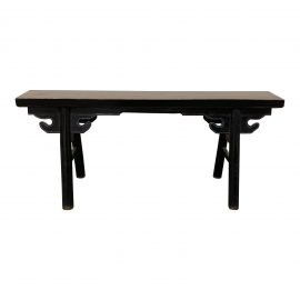 Gump's Asian Influenced Wood Bench