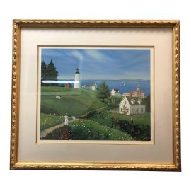 Sally Fisher "Fisher Island in Bloom" Print