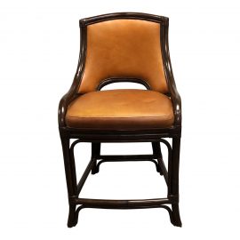 Palecek Amara Leather Counter Height Stool