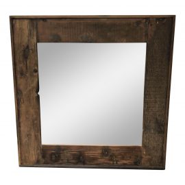 HD Buttercup Salvaged Reclaimed Boat Wood Framed Mirror