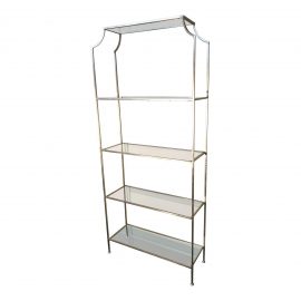 Antiqued Anthem Home Silver Etagere. Original Price: $2,200.00