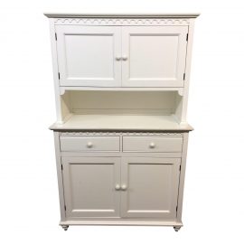 Cottage Style White Buffet & Hutch