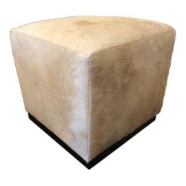 William Sonoma Robertson Cowhide Cube