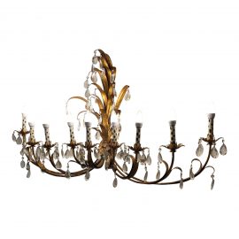 Vintage Italian Nine Arm Wall Sconce