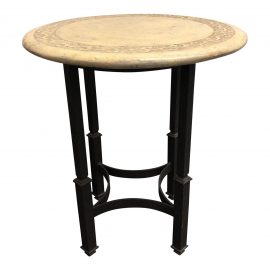 Composite Top + Iron Side Table