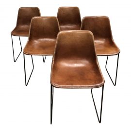 Dol Y Luna Giron Leather Chairs - Set of