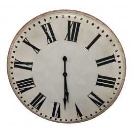 Chateau Round Metal Wall Clock