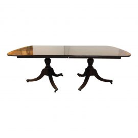 Antique Mahogany Double Pedestal Table. Original Price: $17,000.00